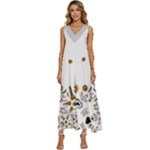 Im Fourth Dimension Xiglute V-neck Sleeveless Babydoll Dress