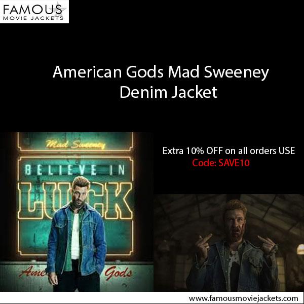 American Gods Mad Sweeney Denim Jacket