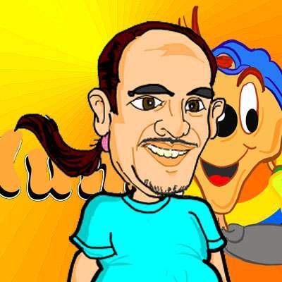 Eu, Cartunizado como "KELLY INGWISSA"...personágem criado a minha imágem e semelhança para um Site de Charges de Humor.