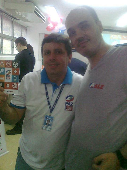 Eu e Sr. Rogério. Evento do Pgm. PAZ na ALE em Betim. 06-02-13