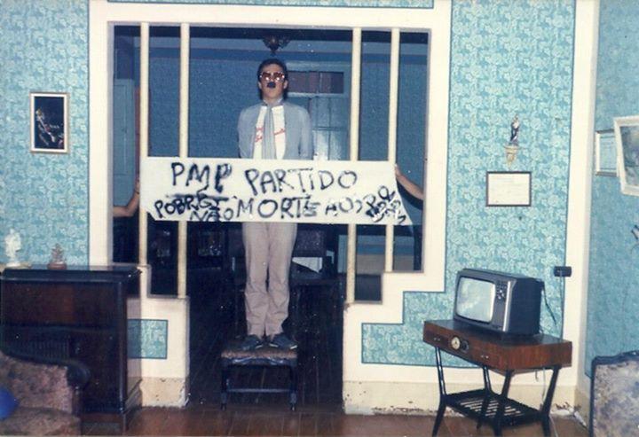 Eu....de "Justo Veríssimo". Carnaval em Poço Fundo. 1990.