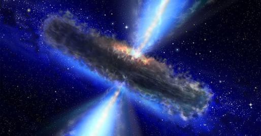 BURACO NEGRO LIBERANDO ENERGIA DE PLASMA.